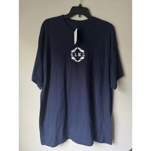 Marine Corps USMC Marines NWT Blue T Shirt Size XL
